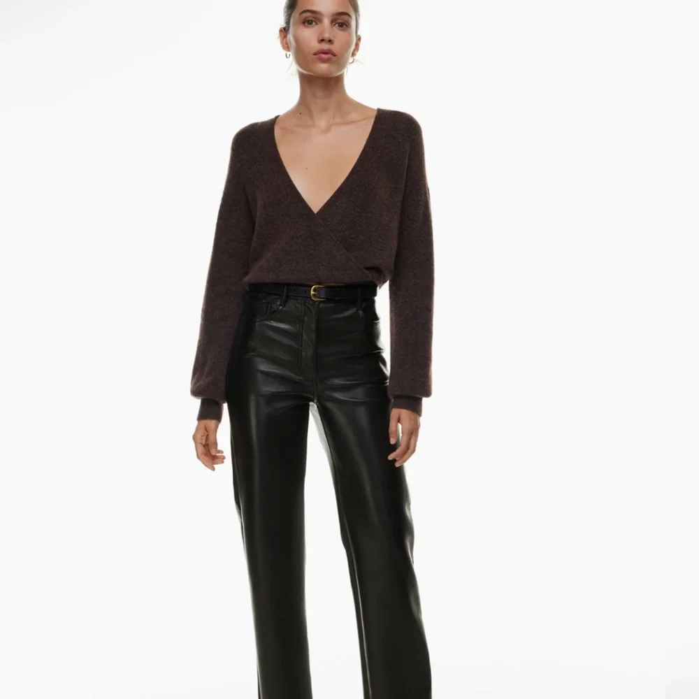 Wilfred The Melina Pant Leather Black Size 8 - Picture 4 of 5